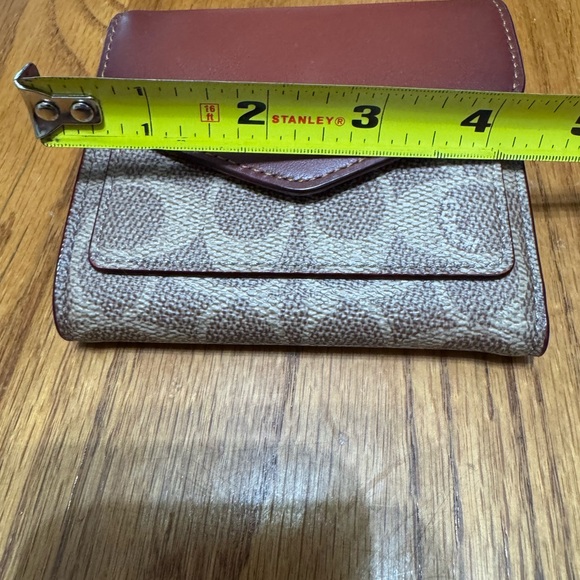 Coach Brown and Tan Women's Wallet - Picture 5 of 6